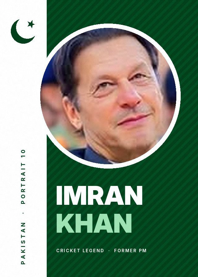 imran khan 10 green white circle